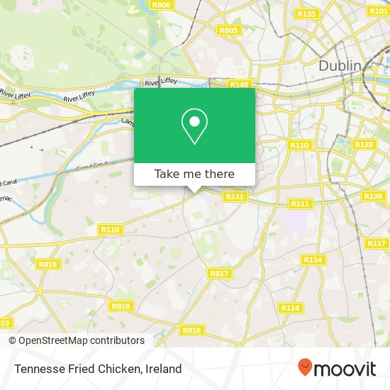 Tennesse Fried Chicken, Crumlin Road Dublin 12 12 map