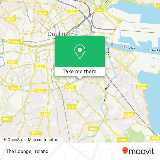 The Lounge, Manders Terrace Dublin 4 map