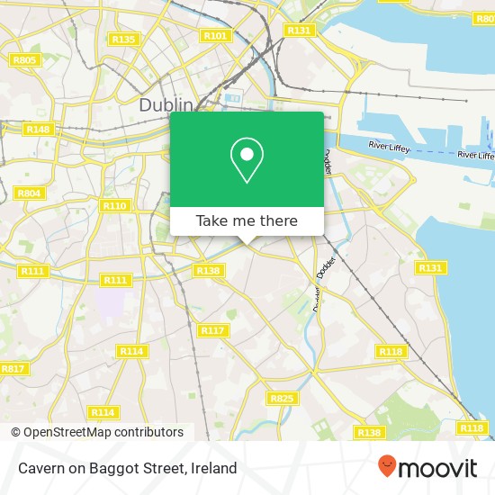 Cavern on Baggot Street, 17 Baggot Street Upper Dublin 4 D04 V4P5 map