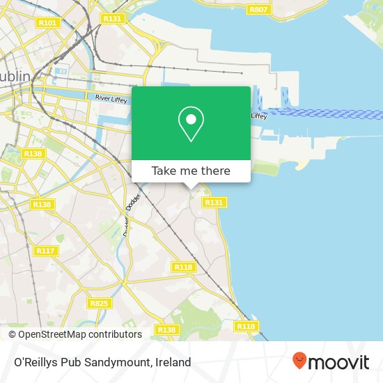 O'Reillys Pub Sandymount map