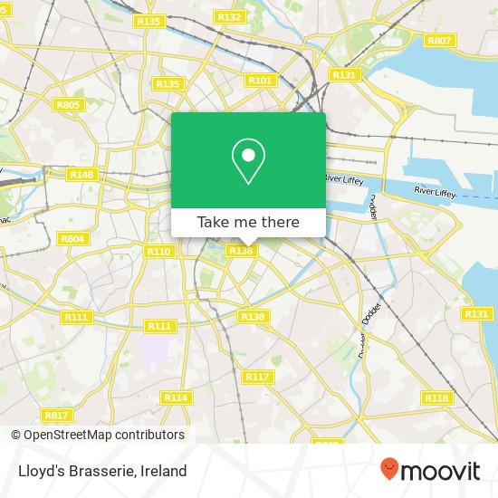 Lloyd's Brasserie, Merrion Street Upper Dublin 2 map