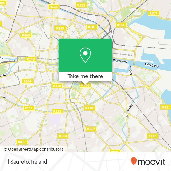 Il Segreto, Merrion Row Dublin 2 2 map