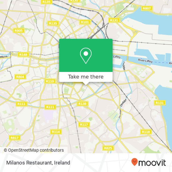Milanos Restaurant, Baggot Court Dublin 2 D02 DD42 map
