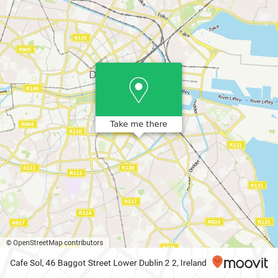 Cafe Sol, 46 Baggot Street Lower Dublin 2 2 map