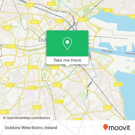 Dobbins Wine Bistro, Stephen's Lane Dublin 2 2 map