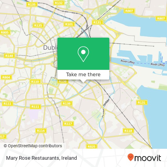 Mary Rose Restaurants, Powers Court Dublin 2 2 map
