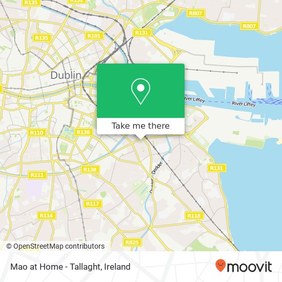 Mao at Home - Tallaght, The Square Dublin 4 map