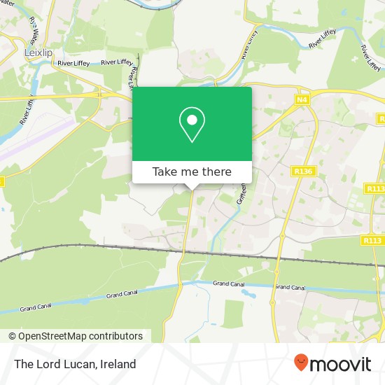 The Lord Lucan, Newcastle Road Lucan map