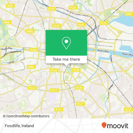 Foodlife, 2 St Stephen's Green Dublin 2 map