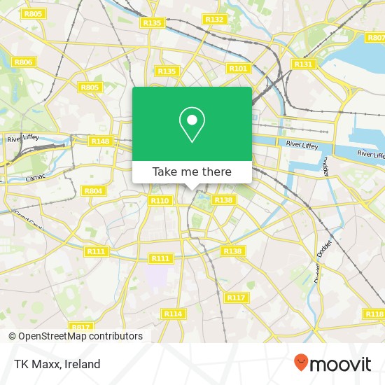TK Maxx, Glovers Alley Dublin 2 map