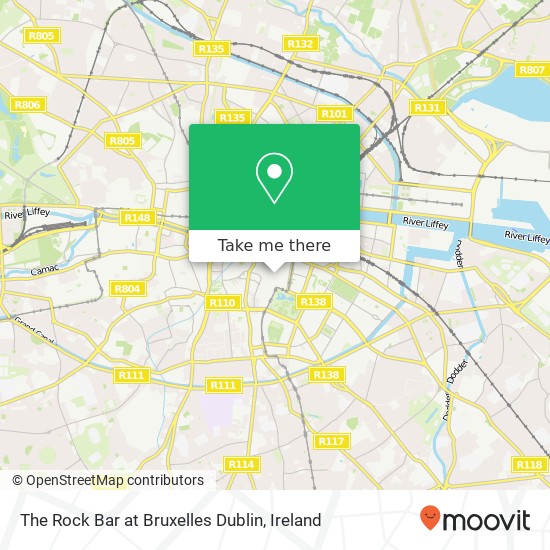 The Rock Bar at Bruxelles Dublin map