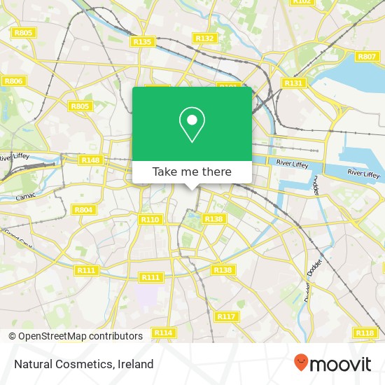 Natural Cosmetics, Grafton Street Dublin 2 map