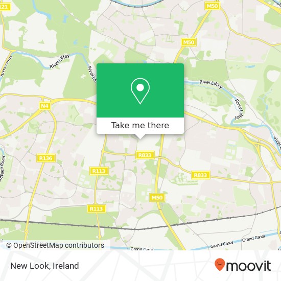 New Look, Dublin 22 map