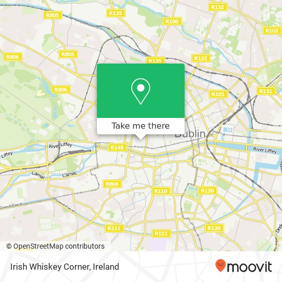 Irish Whiskey Corner map