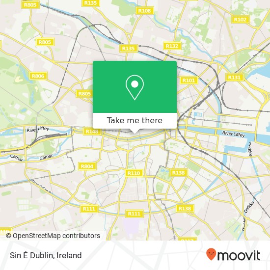 Sin É Dublin map