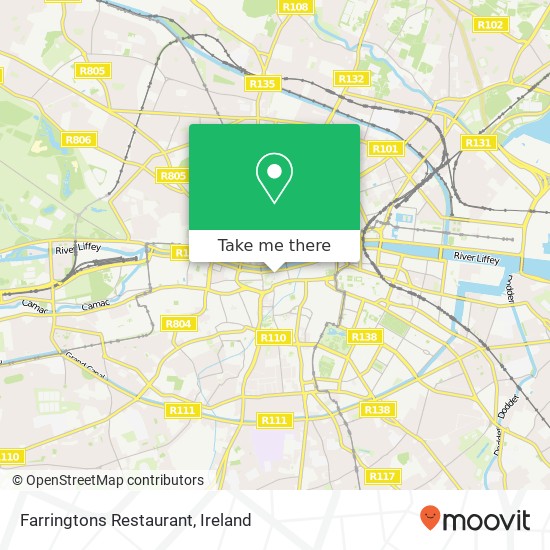 Farringtons Restaurant, Fishamble Street Dublin 8 map