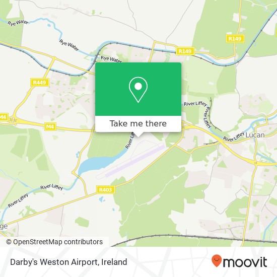 Darby's Weston Airport map