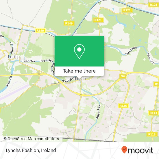 Lynchs Fashion, R109 Lucan, County Dublin map