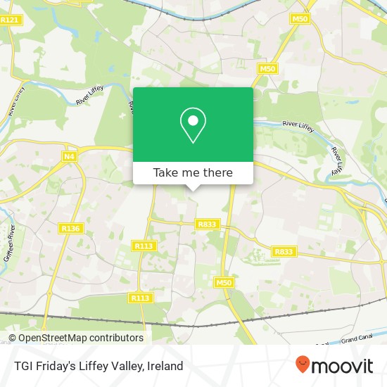 TGI Friday's Liffey Valley, Dublin 22 22 map