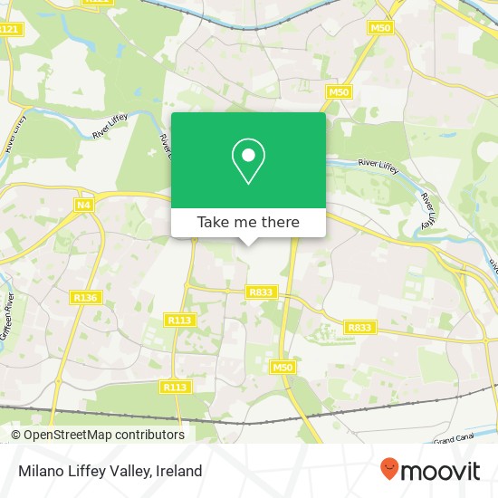 Milano Liffey Valley, Dublin 22 22 map