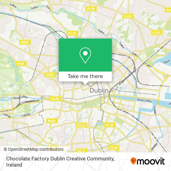 Chocolate Factory Dublin Creative Community map