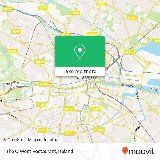 The Q West Restaurant, Dublin 1 map