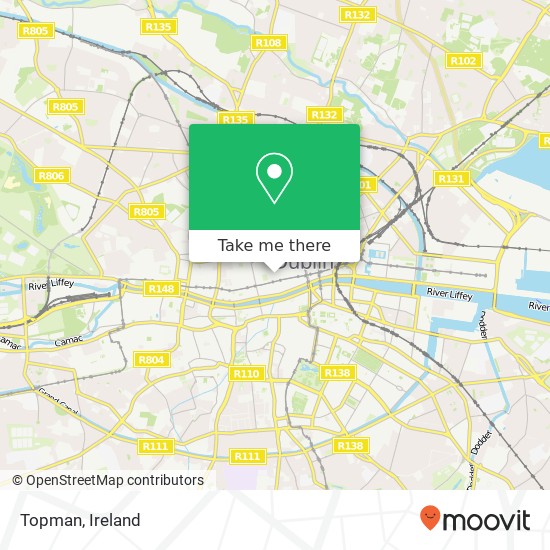 Topman, Jervis Street Dublin 1 map