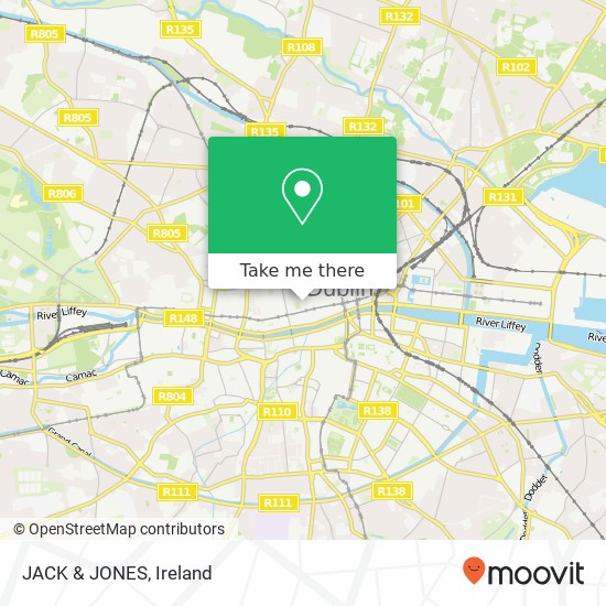 JACK & JONES, 1 Jervis Street Dublin 1 map