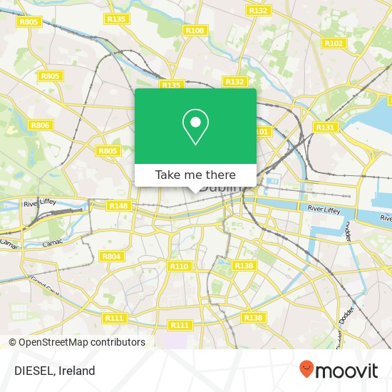 DIESEL, 1 Jervis Street Dublin 1 map