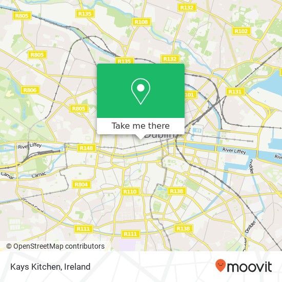 Kays Kitchen, Jervis Street Dublin 1 map