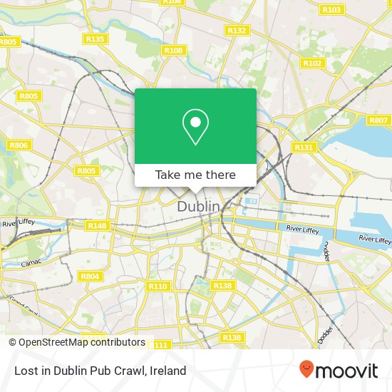 Lost in Dublin Pub Crawl plan