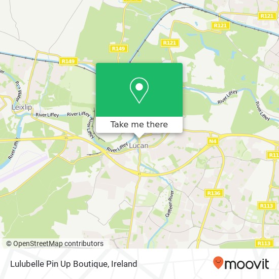 Lulubelle Pin Up Boutique, 11 Lower Main Street Lucan map