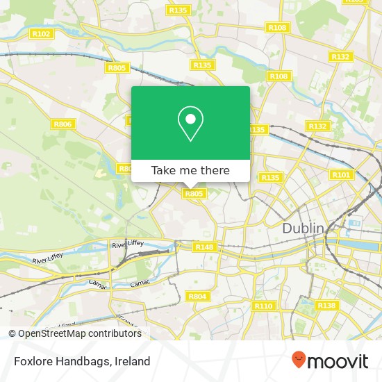 Foxlore Handbags, Prussia Street Dublin 7 7 map