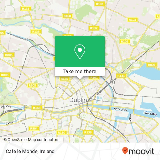 Cafe le Monde map