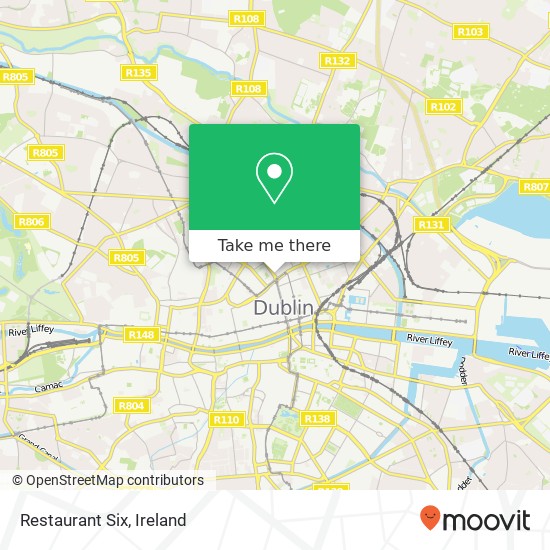 Restaurant Six, 6 Cavendish Row Dublin 1 1 map
