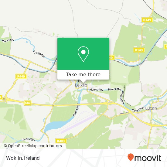 Wok In, Captain's Hill Leixlip, County Kildare map