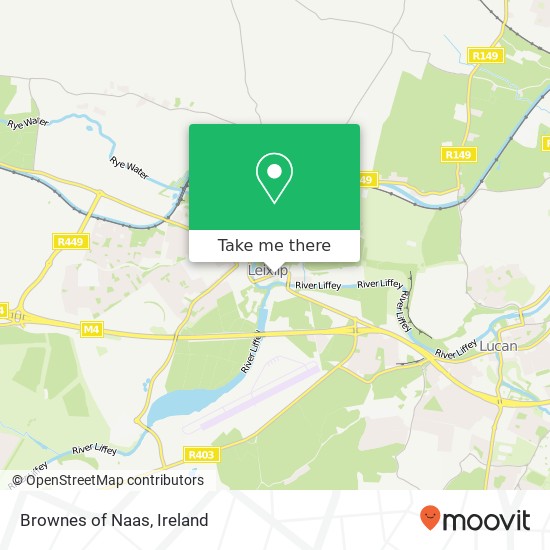 Brownes of Naas, 33B Main Street Leixlip map