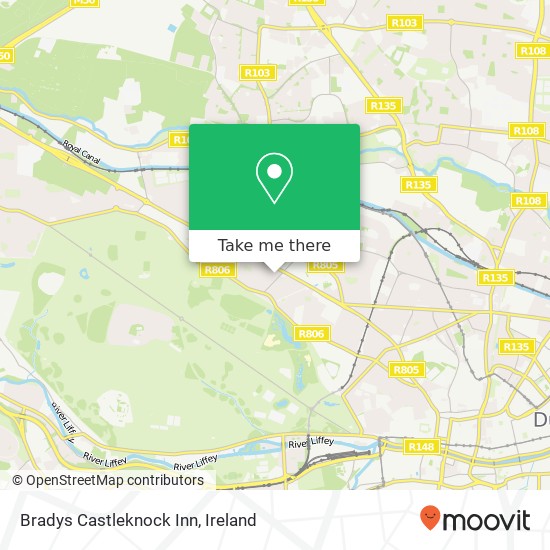 Bradys Castleknock Inn map