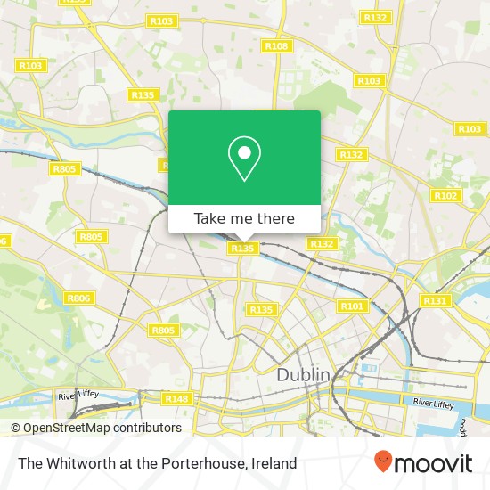 The Whitworth at the Porterhouse, Whitworth Road Dublin 9 map