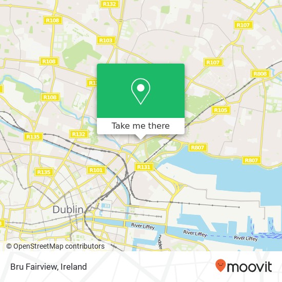 Bru Fairview, 12 Fairview Dublin 3 D03 C998 map