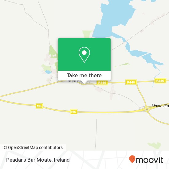 Peadar's Bar Moate map