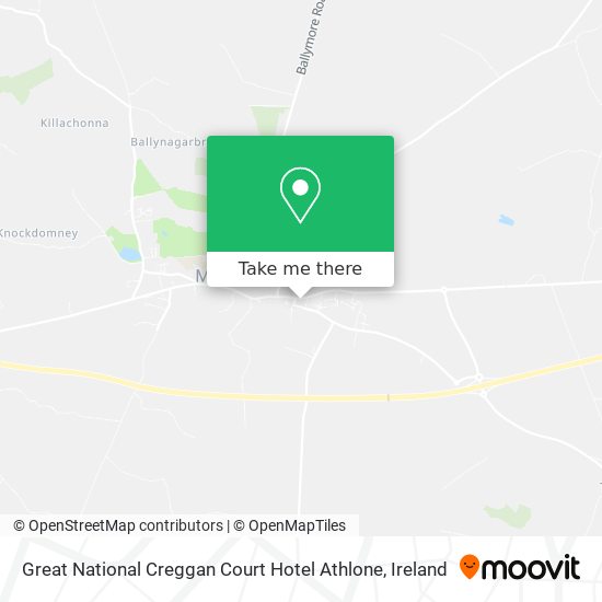 Great National Creggan Court Hotel Athlone map