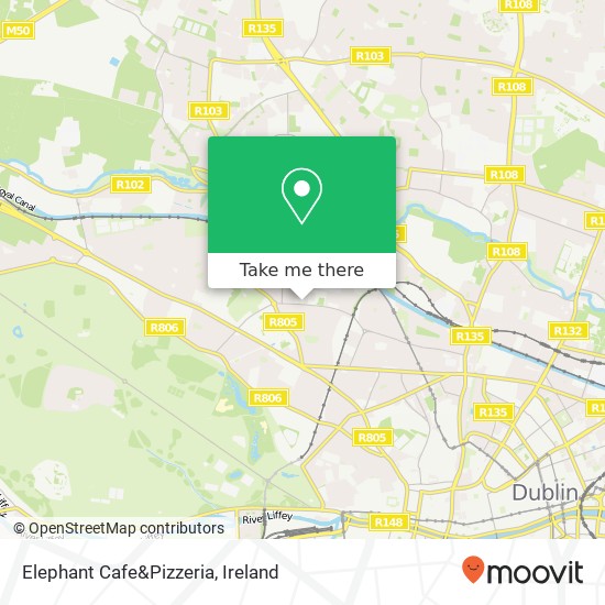 Elephant Cafe&Pizzeria, 58 Fassaugh Avenue Dublin 7 map