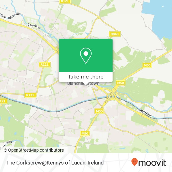 The Corkscrew@Kennys of Lucan map