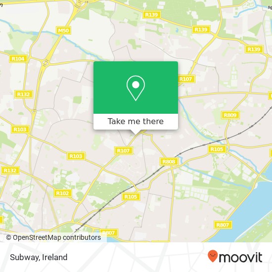 Subway, 2 Mornington Grove Dublin 5 5 map