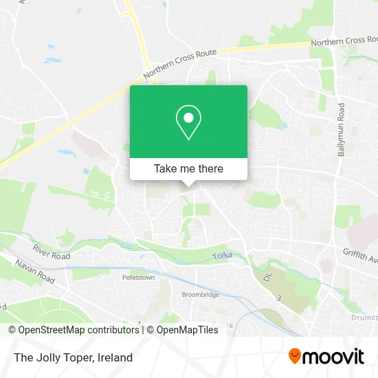 The Jolly Toper map