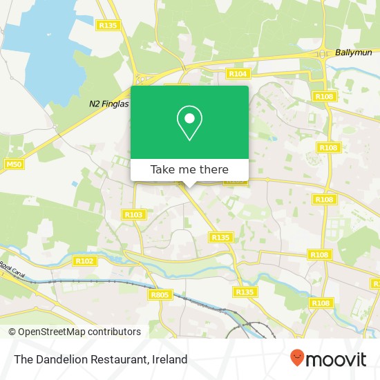 The Dandelion Restaurant, Dublin 11 map