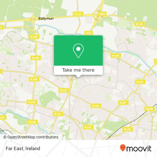 Far East, Shantalla Road Dublin 9 9 map