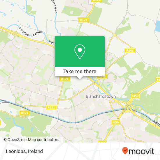 Leonidas, Dublin 15 map