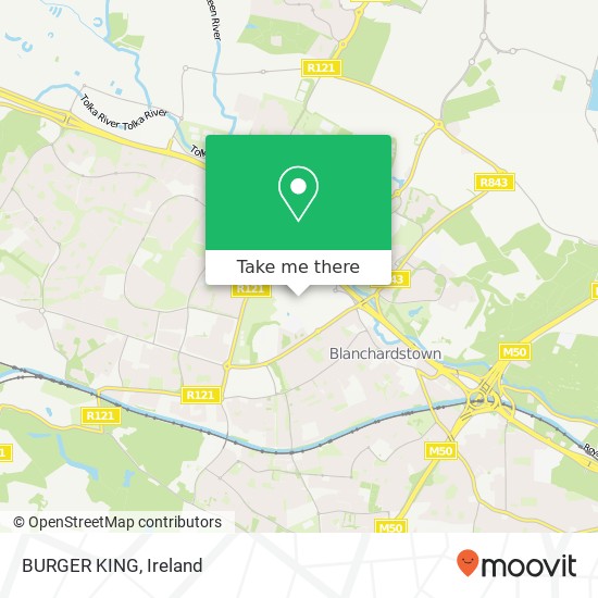 BURGER KING, Dublin 15 map